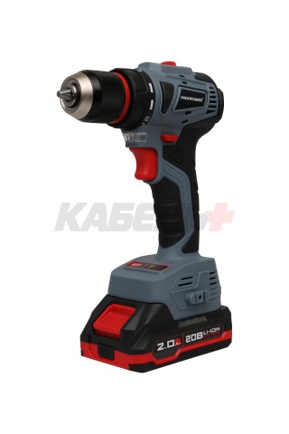 Аккумуляторный шуруповерт бесщеточный T0056 ProfiPower MKBL-20B (Li-ion-2шт, 20В-2.0Ач, З/У, 0,8-10мм, кейс)