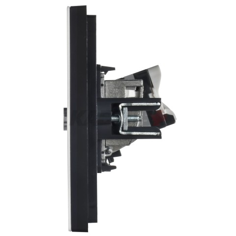 FORTE&PIANO Розетка двойная TV+RJ45 кат.5E FP236M металл белый IEK