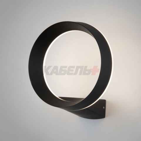 1710 TECHNO LED / Светильник садово-парковый со светодиодами Ring чёрный