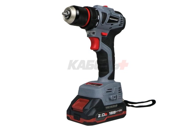 Аккумуляторный шуруповерт бесщеточный T0056 ProfiPower MKBL-20B (Li-ion-2шт, 20В-2.0Ач, З/У, 0,8-10мм, кейс)