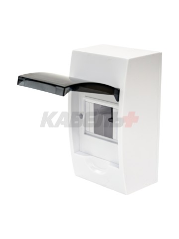 Корпус пластиковый ЩРН-П-4 черн. прозр. дверь IP41 GENERICA