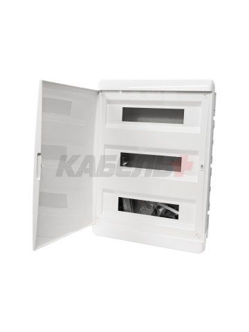 TEKFOR Корпус пластиковый ЩРВ-П-54 IP41 белая дверь IEK