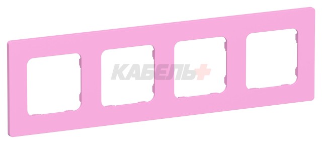 FLITE Рамка 4-местная РУ-4-К-ФлПр пурпурный IEK