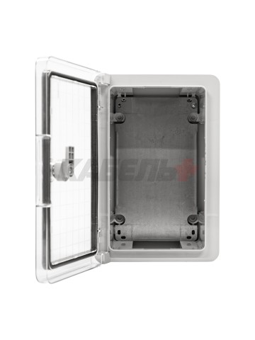 ПАНЕЛЬ ABS С ПЛАСТИКОВОЙ ПРОЗРАЧНОЙ КРЫШКОЙ 20X30X13