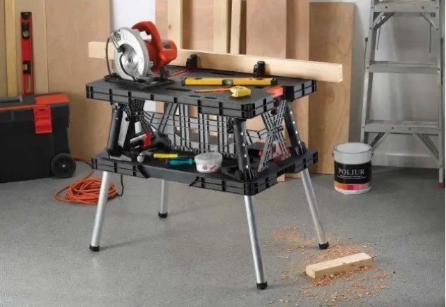ВЕРСТАК 17182239 FOLDING WORK TABLE -BLACK-STD EUROPRO