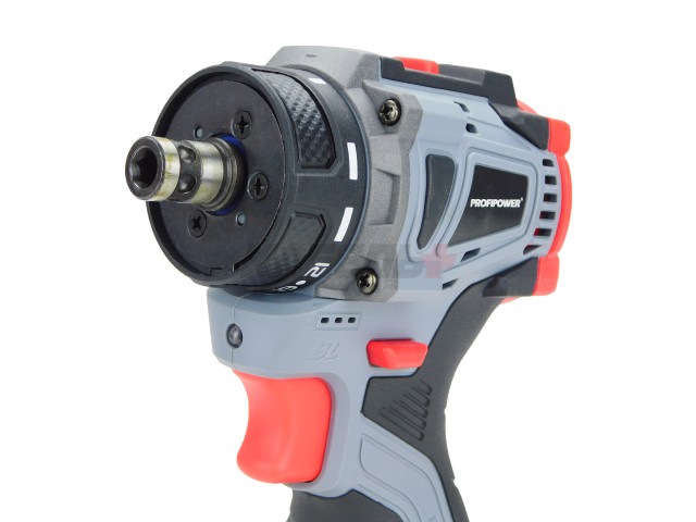 Аккумуляторный бесщеточный шуруповерт со съемным патроном E0241 PROFIPOWER BL-161B (16В, 40Нм, Li-ion 2шт,2.0Ач, З/У, в кейсе)