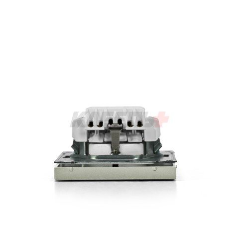 ARTGALLERY РОЗЕТКА с заземлением со шторками, 16А, механизм, быстрозажим. клем., ШАМПАНЬ