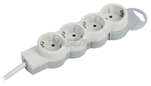 STANDARD Удлинитель У04 4 места 2P+PE 1,5м 3х1,5мм2 16А белый IEK