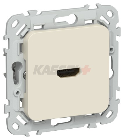 FLITE Розетка HDMI РШДМА-ФлСл сливочный IEK