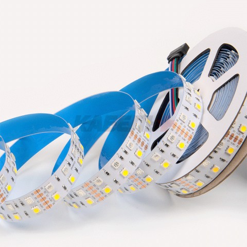 Лента светодиодная GLS-5050-120-28.8-12-IP20-RGB+3 двухрядная