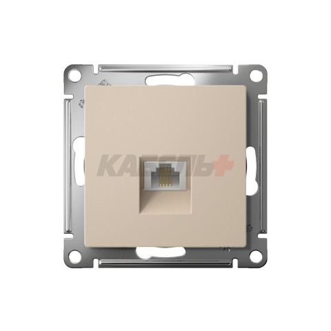 ATLASDESIGN РОЗЕТКА телефонная RJ11, механизм, ПЕСОЧНЫЙ