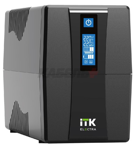 ITK ELECTRA ET ИБП однофазный линейно-интерактивный 600ВА/360Вт 4хС13 LCD дисплей АКБ 1х7AH USB
