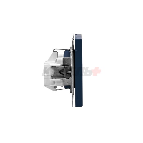 ARTGALLERY РОЗЕТКА с заземлением со шторками, 16А, механизм, быстрозажим. клем., АКВАМАРИН