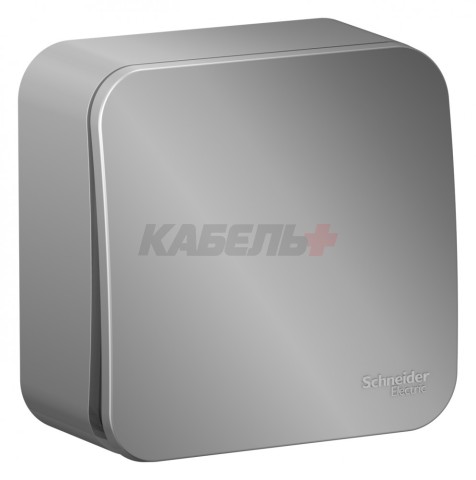 BLANCA О/У 1-клавишный ВЫКЛЮЧАТЕЛЬ (сх.1) ИЗОЛ.ПЛ., 10А, 250В, АЛЮМИНИЙ