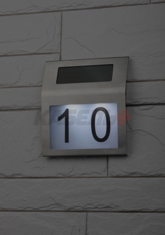 Номер дома FS048-09 2LED с подсветкой солнечная батарея ЭРА Б0044249
