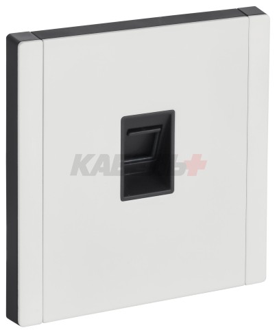FORTE&PIANO Розетка компьютерная RJ45 кат.5E FP232M металл белый IEK