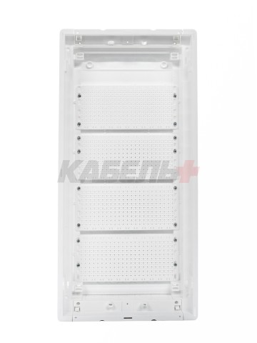 U48ES IT PL, Щит встраиваемый мультимедийный, 4 ряда, металл. дверца со слотами для охлаждения, IP30