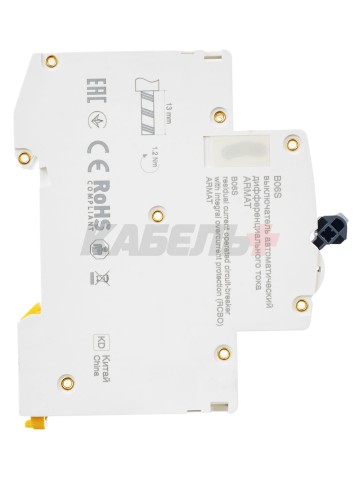 ARMAT Автоматический выключатель дифференциального тока B06S 1P+NP C6 30мА тип AC (18мм) IEK