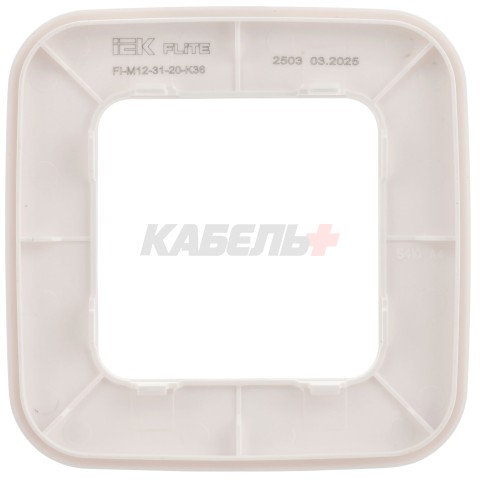 FLITE Рамка 1-местная РУ-1-А-ФлЖ жемчуг IEK