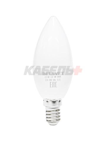 Лампа светодиодная LED-M C37 5 W 3000 К E14 Belsvet в красочной упаковке