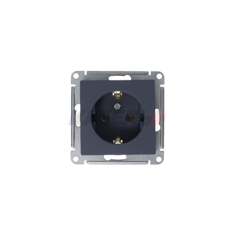 ATLASDESIGN РОЗЕТКА с заземлением без шторок, 16А, механизм, ГРИФЕЛЬ