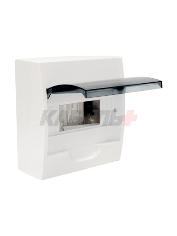 Корпус пластиковый ЩРН-П-8 черн. прозр. дверь IP41 GENERICA