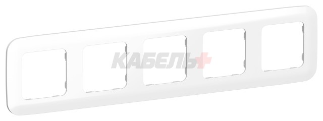 FLITE Рамка 5-местная РУ-5-А-ФлБ белый IEK
