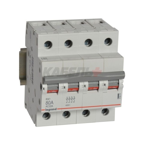 RX3 Выключатель-разъединитель 80А 4П