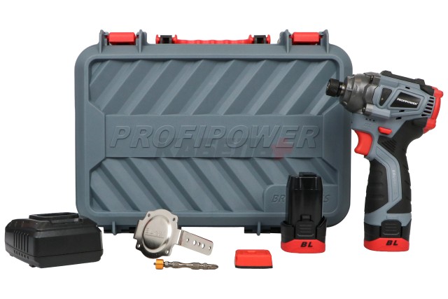 Аккумуляторный бесщеточный винтоверт PROFIPOWER BL-162(16В,160Нм,Li-ion 2шт,2.0Ач,3 скорости,З/У,в кейсе)