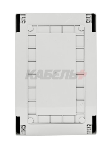 Пластиковый корпус 600х400х200 (ВхШхГ) серая дверь, с монтажной платой, Design Pro Series IP67