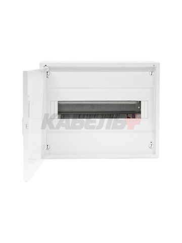 N12-ALFA W, Щит навесной, 1 ряд, 12+2 мод., белая дверца, IP40