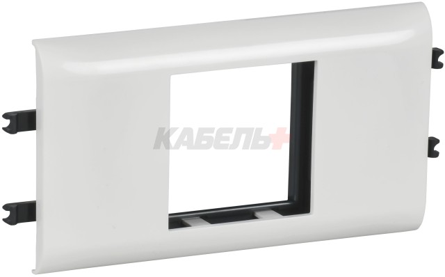 DLP Рамка и суппорт на 2 модуля для кабель-каналов с шириной крышки 65мм белая