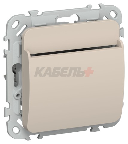 FLITE Выключатель карточный 30А ВК-0-ФлЛ льняной IEK