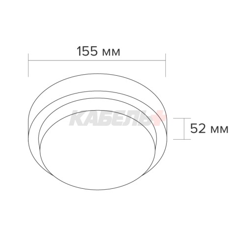 Светодиодный светильник WOLTA LCL04-12W-R01-6K 12Вт 6500К IP65