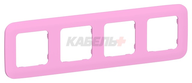 FLITE Рамка 4-местная РУ-4-А-ФлПр пурпурный IEK