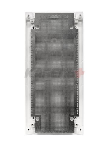 N48-ALFA IT, Щит навесной мультимедийный, 4 ряда, прозрач. дверца, IP40