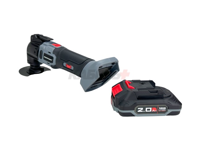 Аккумуляторный реноватор ProfiPower MKDTM-18V (2шт. 2.0Ач, 0-18000кол/мин., 4,0°. насадок 6шт, З/У, коробка) УЛУЧШЕННАЯ СЕРИЯ