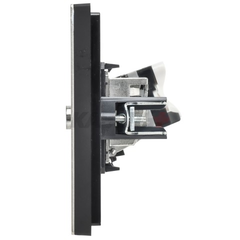 FORTE&PIANO Розетка двойная TV+RJ45 кат.5E FP636M металл шампань IEK