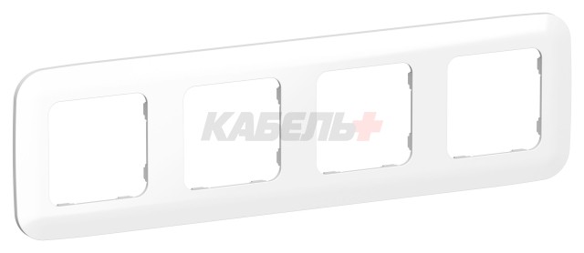 FLITE Рамка 4-местная РУ-4-А-ФлБ белый IEK