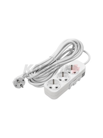 EL-BI,Myra,удлинитель 3гн5м с/з белый,527-010205-321