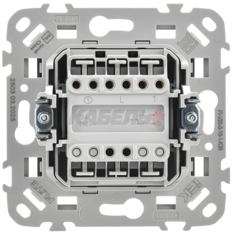 FLITE Выключатель 2-клавишный 10А ВС12-1-0-ФлМ маренго IEK