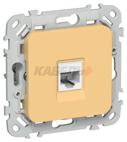 FLITE Розетка компьютерная RJ45 категория 6 UTP РК6-1-0-ФлЗ золотарник IEK