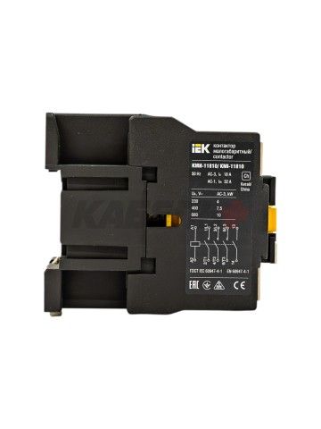 Контактор КМИ-11810 18А 400В/АС3 1NO IEK