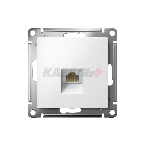 ATLASDESIGN РОЗЕТКА компьютерная RJ45 кат. 5e, механизм, БЕЛЫЙ