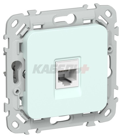 FLITE Розетка компьютерная RJ45 категория 6 UTP РК6-1-0-ФлХЛ холодный лед IEK