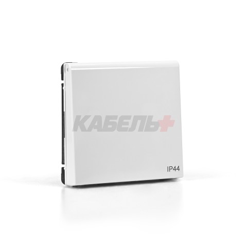 ARTGALLERY РОЗЕТКА с заз.со шт.с крышк, 16А, IP44, механизм, быстрозажим. клем., БЕЛЫЙ