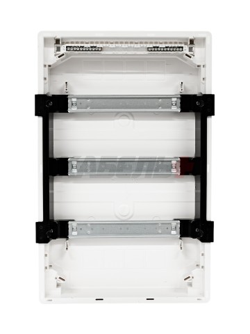 Щит скрытой установки 36 мест, винтовые клеммы, (507х318х72), IP-40 // Hager SAS - Golf (Прозрачная матовая дверь)
