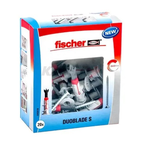 Дюбель для гипсокартона Fischer дрива DUOBLADE S DIY (упак. 20шт) (545678)