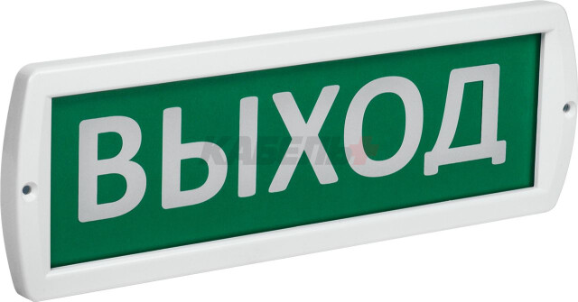 Оповещатель охранно-пожарный световой Т 220 "Выход" 220В IP52 IEK
