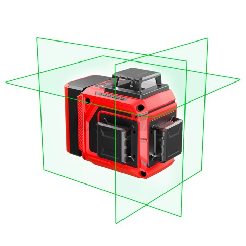 Нивелир лазерный PLANO 3D (Зеленый / 30/60 м / 3 луча / ± 0.3 мм/м / Li-Ion / Сумка), CONDTROL